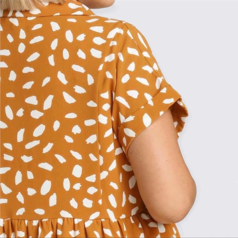 🧡New Adorable Animal Print Baby Doll Mini Dress ,Tunic Top🧡 - Picture 5 of 6